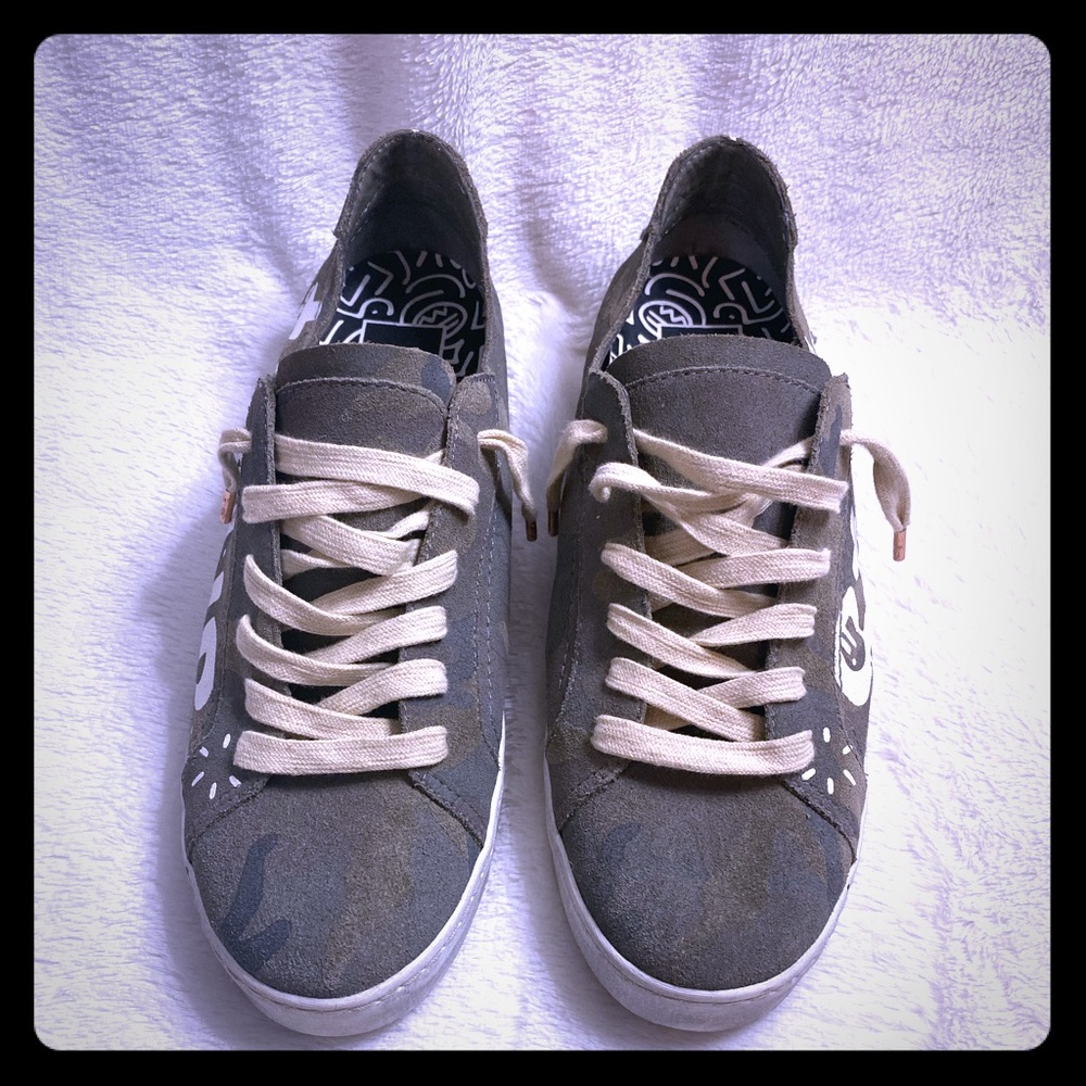 Dolce Vita Camo Distressed Sneakers